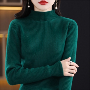 不起球配大衣的高领毛衣女2024冬季修身加厚内搭羊毛衫针织打底衫图片
