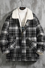 羊羔毛棉服男2025冬季新款休闲外套潮牌棉衣棉袄M199P120控158，男装棉衣，电商A157
