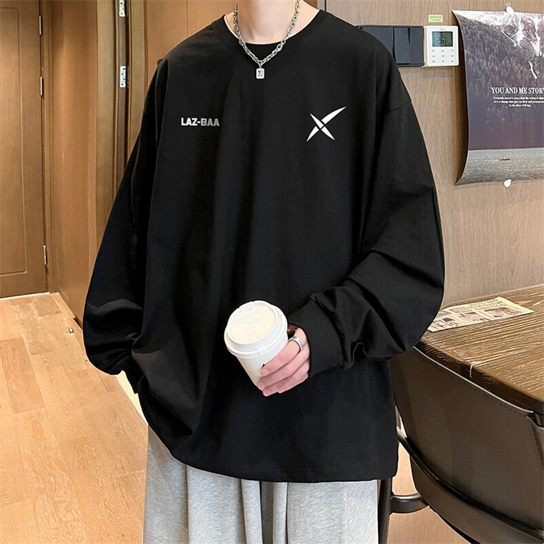 抖音得物供货量大从优可提供视频美式长袖T恤CT713特P25,男装T恤,电商A486-1