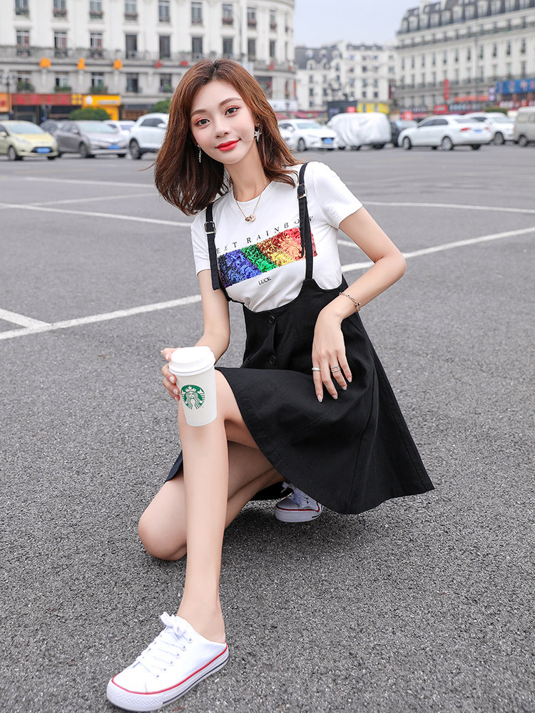 时尚潮流舒适套装/套裙2021年夏季个性短袖优雅气质,女装套装/套裙,布衣桑