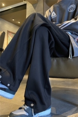 抖音品质潮流新款按扣简约宽松休闲卫裤B315-K24042-P55控68，男装休闲裤，电商B315