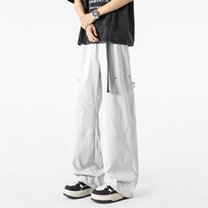 日系工装裤子男弯刀长裤潮牌高级感百搭宽松休闲裤K790-P55，男装休闲裤，星座210-1