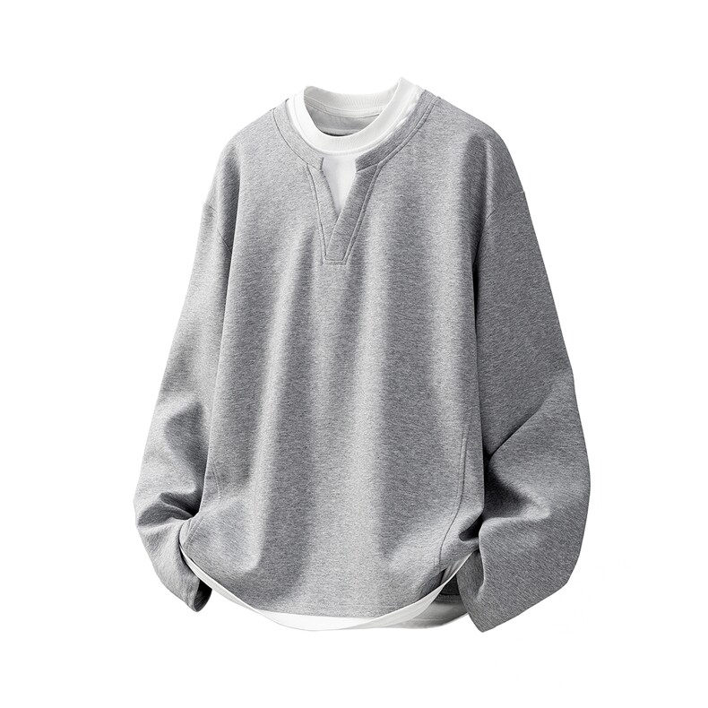 假两件华棉卫衣大码M-5XL表面棉底部聚酯纤维WY77961P48，男装卫衣，星座227-7