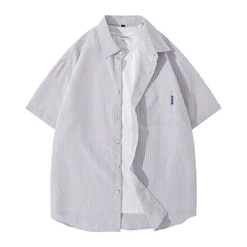 条纹短袖袖衬衫深度库存当天配齐跑量款DS-C323-1-2513-TP30,男装T恤,电商C323-1