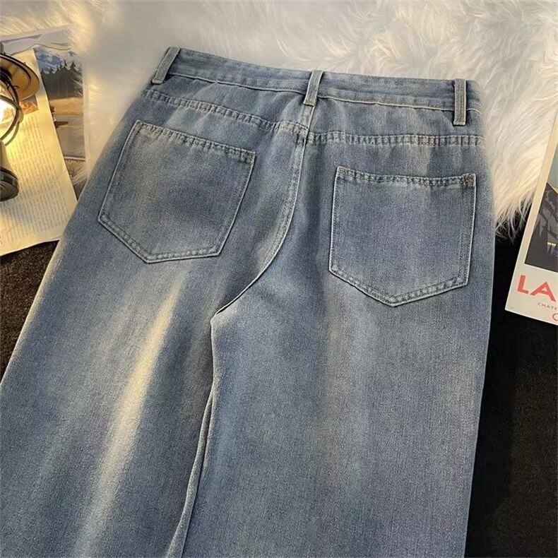 美式牛仔裤男春秋新款休闲直筒裤N6011P36,男装牛仔裤,星座1116-2