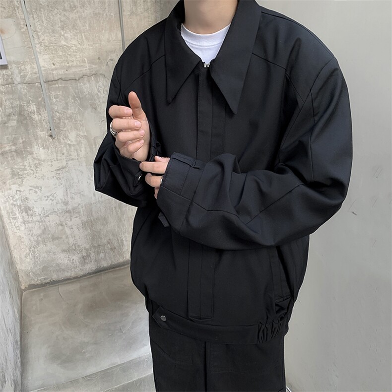 日系宽松街头工装外套男春秋chic百搭设计感上衣夹克JK07261-P50,男装夹克,星座308B-1