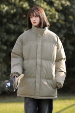 中性风秋冬新款棉衣外套纯色立领面包服保暖加厚A436-1266-P60，男装棉衣，电商A436