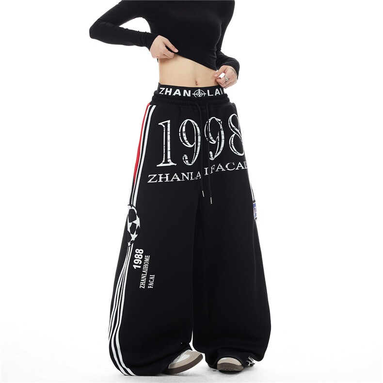 【现货】XZ1218BKW33特价P51美式撞色条纹双腰头抽绳卫裤休闲裤,男装休闲裤,星座1218（原611-3）