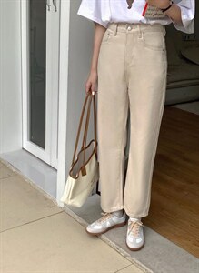 春季新品·韩版直筒牛仔裤,女装牛仔裤,Hello Tina