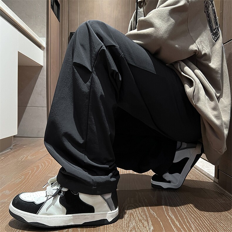 港风秋冬工装裤宽松休闲伞兵裤男K23326-P40控58，男装工装外套，星座717