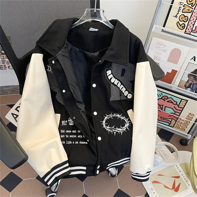 J9965-P73新款美式原创拼接撞色潮牌设计感夹克外套,男装夹克,星座617A-2