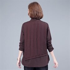 2020冬季新款拼接休闲宽松上衣舒适保暖卫衣，女装卫衣/绒衫，叶笙衣