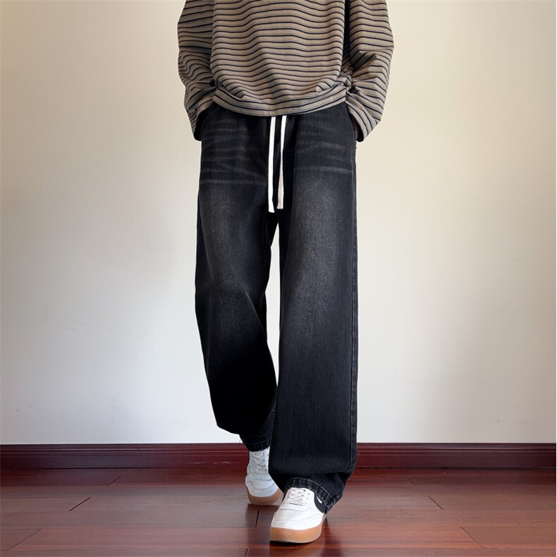 抖音品质美式复古水洗做旧百搭休闲牛仔裤B315-K25361-特p40控78,男装牛仔裤,电商B315