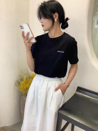 现货！字母T和大摆A字半裙sm，女装半身裙，bella