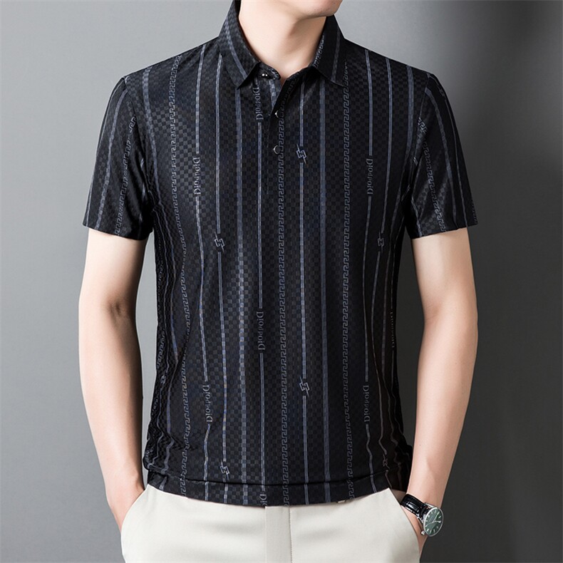 夏季中青年男士商务休闲短袖打底T恤时尚潮流上衣HD8375-P60,男装T恤,星座1105-3