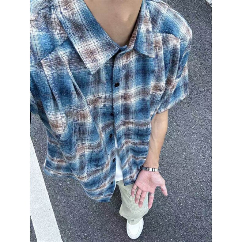 主推可谈可谈可谈CT25102批38现货款杭州货夏季短袖衬衫,男装T恤,星座1004-6