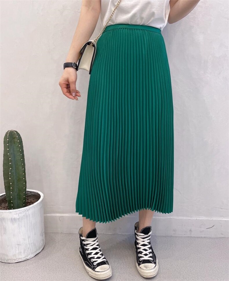 现货，百褶半裙，7色，女装半身裙，曼希野