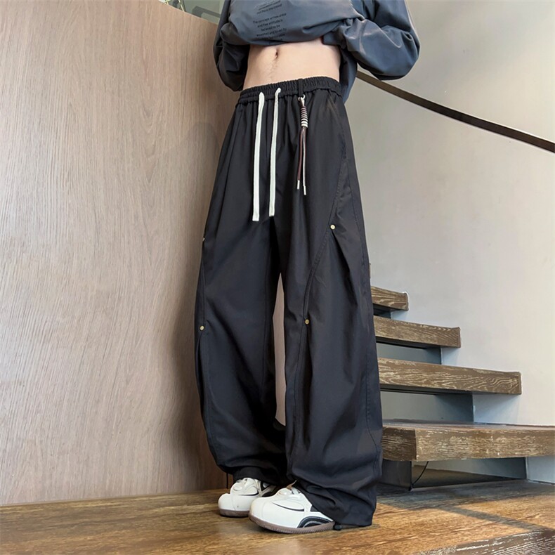 春季现货男女同款直筒休闲裤DSA157B-K2601-P47,男装休闲裤,电商A157B