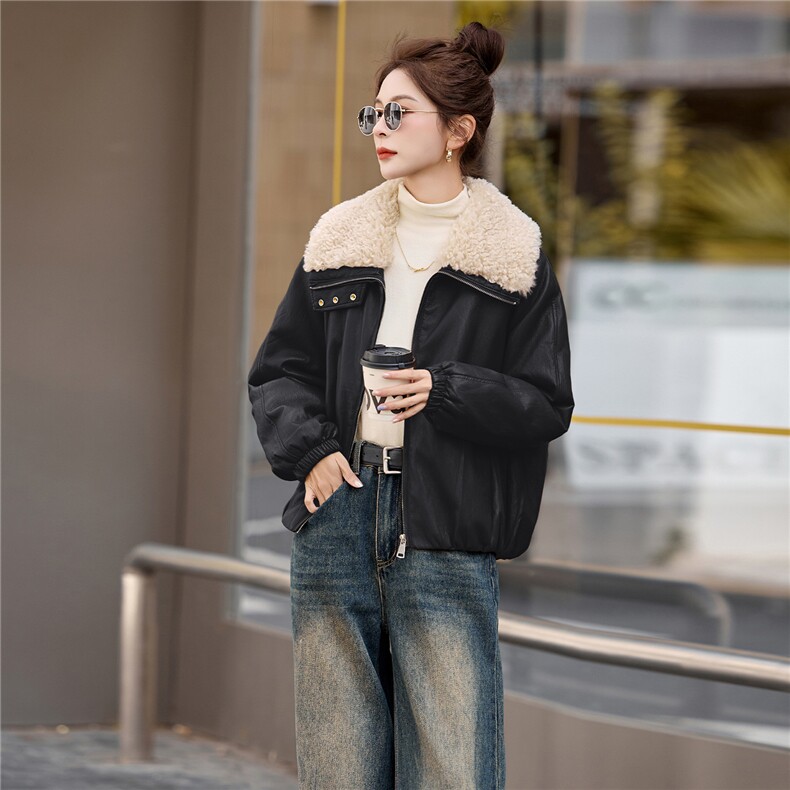 82602A,女装皮衣,美拉德工厂直营店