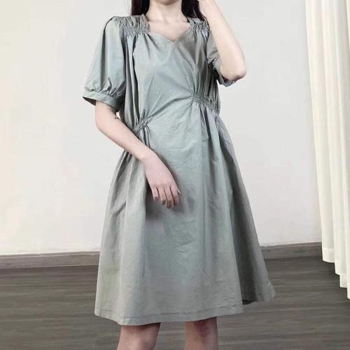 棉麻连衣裙,女装连衣裙,QJJ