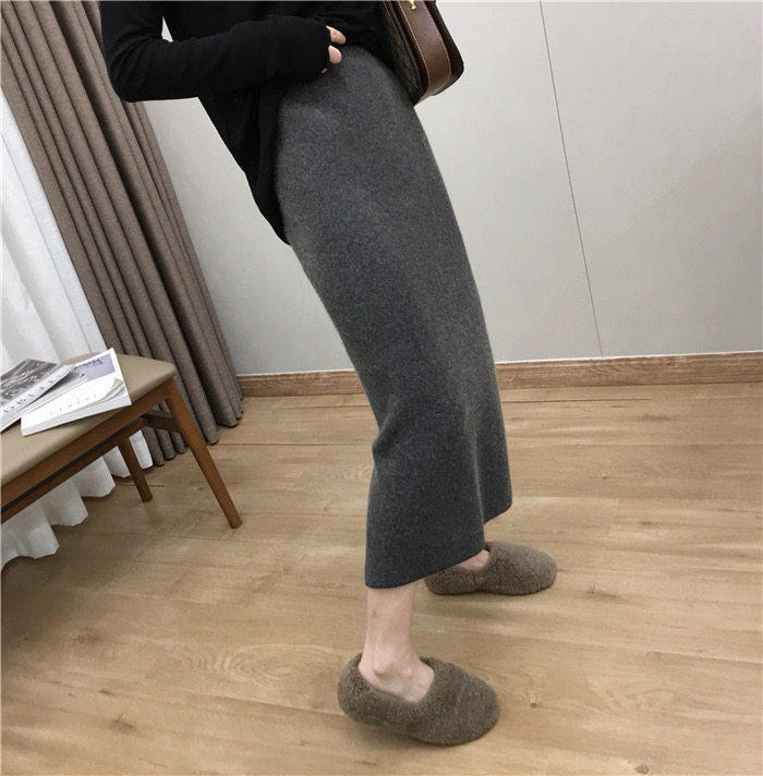 2025年秋季时尚百搭通勤简约休闲半身裙,女装半身裙,淘淘羊羊绒