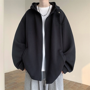 现货D232-WT116-P88控108自制款高克重刺绣加绒加厚外套班服图片