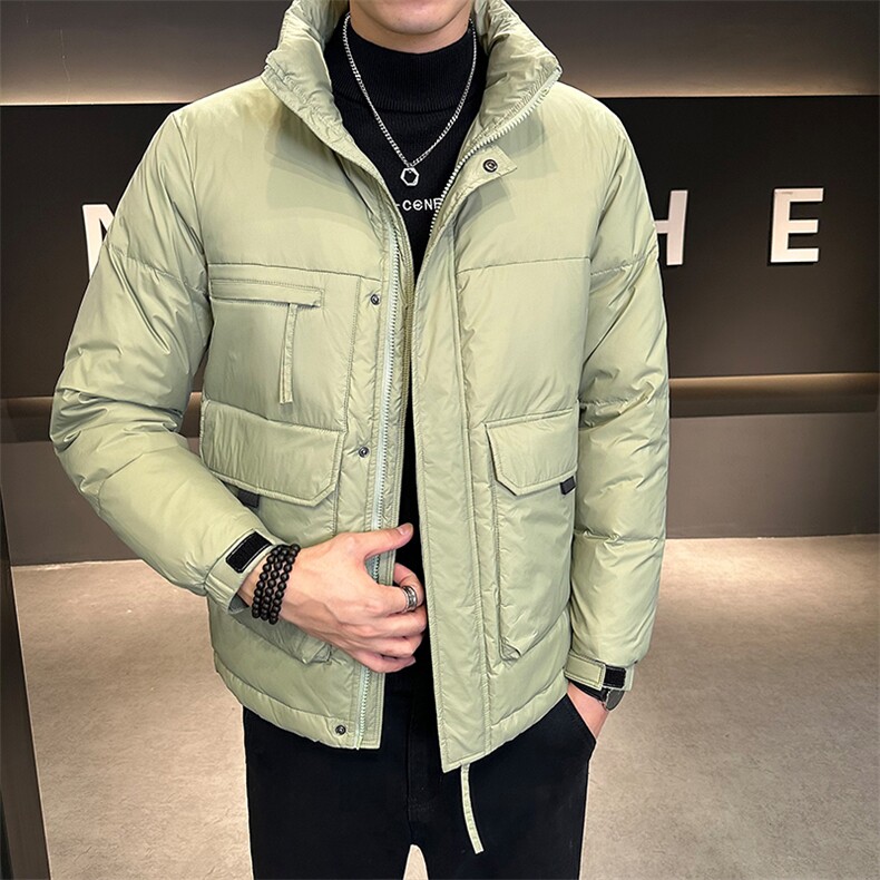新标50男士立领羽绒服店主风冬季高级感加厚外套YR8101-P180,男装羽绒服,电商A413