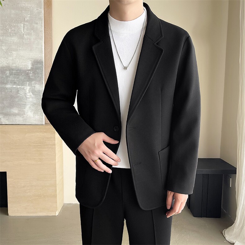 轻熟风~秋冬休闲呢子西装外套F850/P125,男装西服套装,电商B331