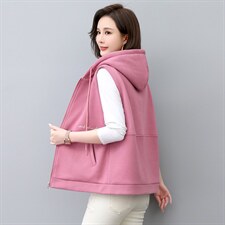 中老年女士马甲2024新款春秋薄款时尚大码外穿休闲无袖坎肩背心女，女装马甲，依倍林