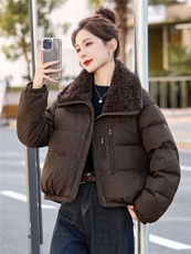 2025年冬季大翻领90白鸭绒羽绒服，女装羽绒服，艾尚靓装