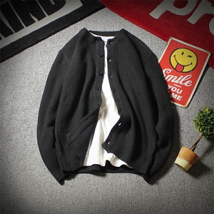 长期大货秋冬男毛衣开衫菠萝纹针织衫外套大码KS7201-P50加绒60