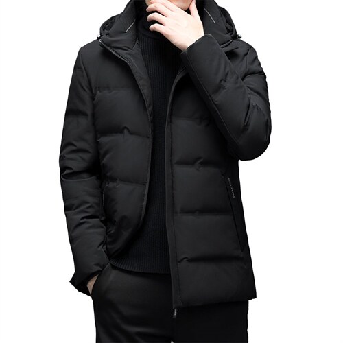 羽绒服男2023新款可脱卸帽外套爸爸装保暖潮外套YYYR00012-P295图片