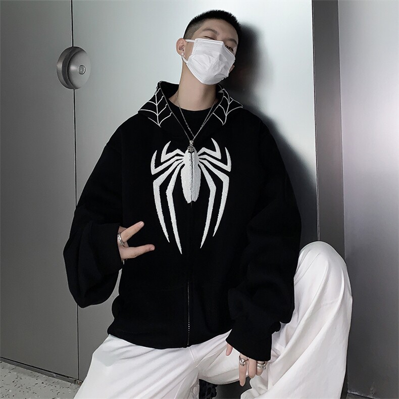 美式复古街头棒球服高街设计感bf慵懒夹克外套MY08533-P68,男装卫衣,星座308B-1