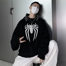 美式复古街头棒球服高街设计感bf慵懒夹克外套MY08533-P68，男装卫衣，星座308B-1