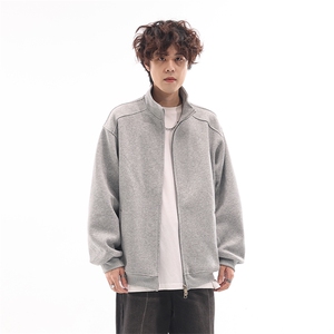 2025秋400G立领纯色开衫外套--5568模特图图片