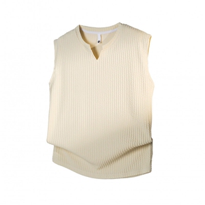 XZ809A/BXXX02/特P14  不缺货美式V领坎肩背心T恤图片