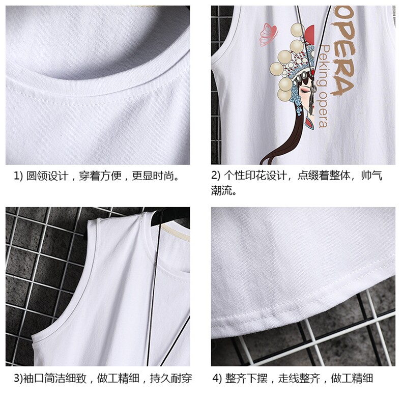 BX25161-P20港风运动汗背心男大码汗衫男无袖T恤男网格挂拍,男装T恤,电商A040A