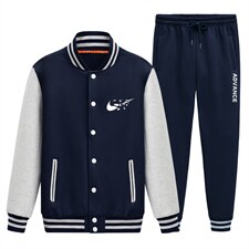 2025秋季新款棒球服卫衣套装青年学生班服XZ102A-4-8685-P95，男装休闲套装，星座211-2
