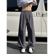 8XL-M多巴胺冰丝垂感慵懒山本裤男夏拖地裤子阔腿休闲裤KZ051P30，男装休闲裤，电商B312