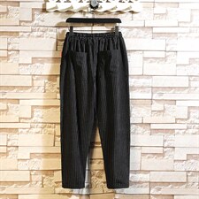 7XL-M条纹裤子男2023秋季新款潮休闲直筒裤子长裤加肥加大码控68，男装休闲裤，钱塘717(原712)