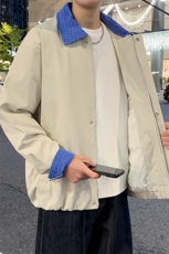 2026春款老钱风高品质纯棉猎装男夹克DSA157B-J2650-特P70，男装夹克，电商A157B