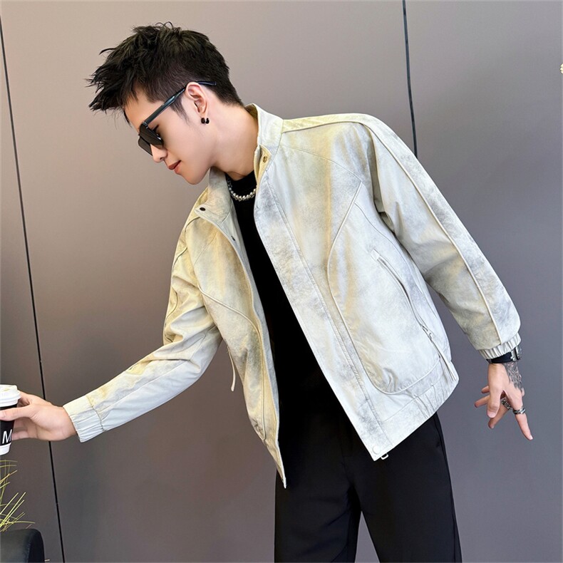 JK8609-P98控138男做旧外套潮流时尚男装上衣2025新款春秋季衣服,女装短外套,星座102A（原电商D309-1）