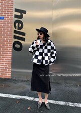 【现货】LMYX冬季新款棋盘格外套，其它，留墨俞香