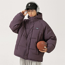 2026冬季新款男日系潮牌纯色连帽白鸭绒羽绒服加厚外套YR28-F235，男装羽绒服，电商A101（原外27）