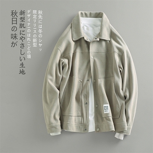 秋新港风时尚简约立体贴袋大码高级感白搭夹克上衣外套J501-P70图片