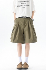 8XL-M工装西装短裤男夏季宽松大码日系痞帅高级五分裤DK26002P48，男装休闲裤，电商B312