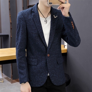 2021西服男外套韩版修身休闲小西装便服单西学生外套6618-P68图片