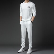 CAG102钱塘2020-2春秋季新款时尚休闲帅气中青年男士套装P97，男装休闲套装，钱塘207-2