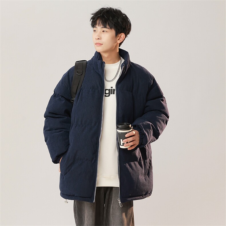 灯芯绒M-3XL数据款2025冬季新款情侣棉衣立领棉服XZ109-223-P88,男装棉衣,星座109