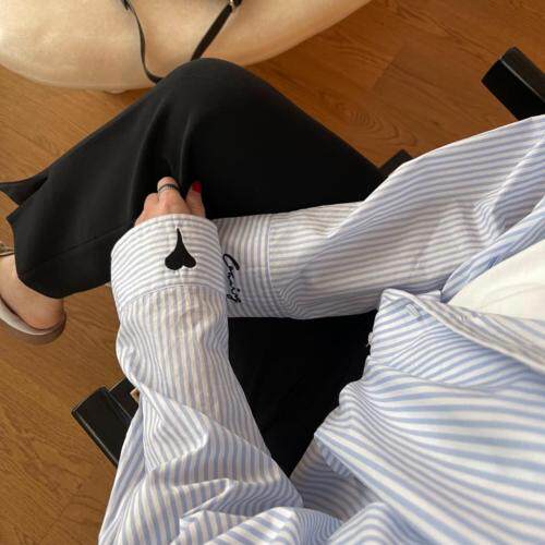 清新条纹衬衣，女装，TVMV(4F)